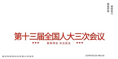第十三届全国人大三次会议宣传展板