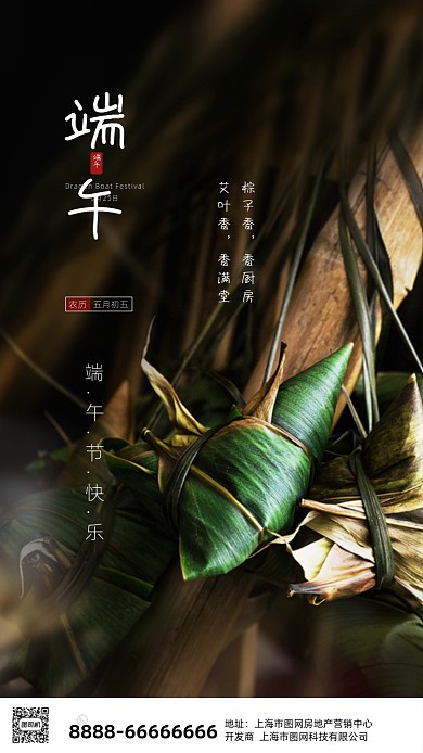 端午节粽子摄影海报