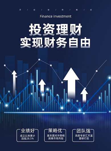 投资理财印刷海报