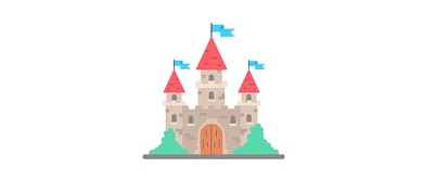 卡通城堡原创简笔画