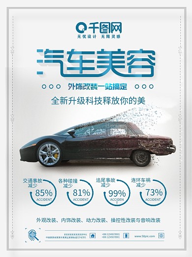 汽车美容海报