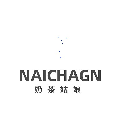 奶茶店咖啡厅小清新女孩LOGO