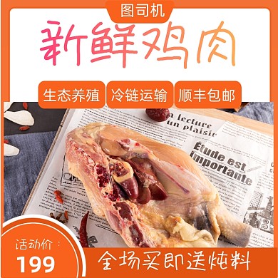 电商淘宝鸡肉直通车主图