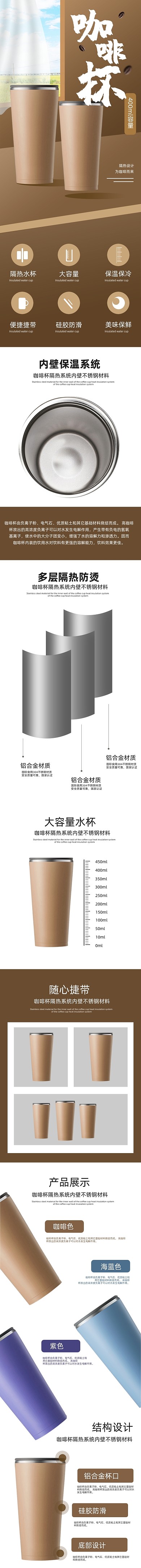 咖啡杯家食材收纳盒茶杯详情页