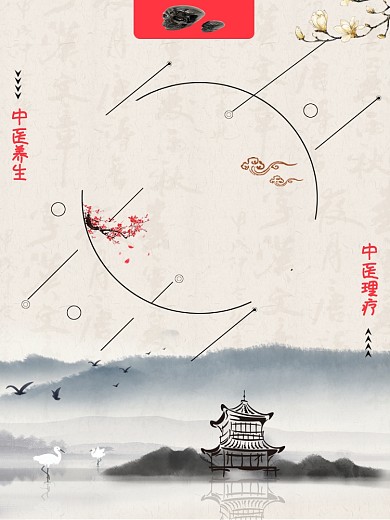 中药调理养生医疗保健美容海报