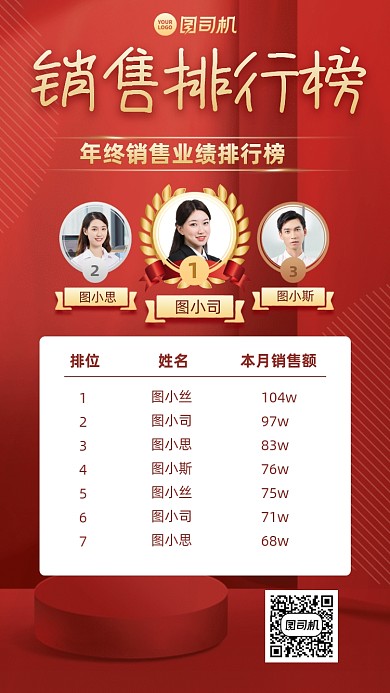 销售排行榜创意高端手机海报