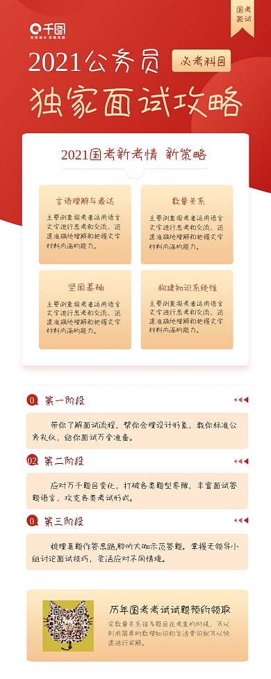 2021公务员考试国考课程介绍长图海报