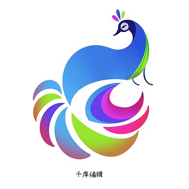彩色孔雀品牌LOGO