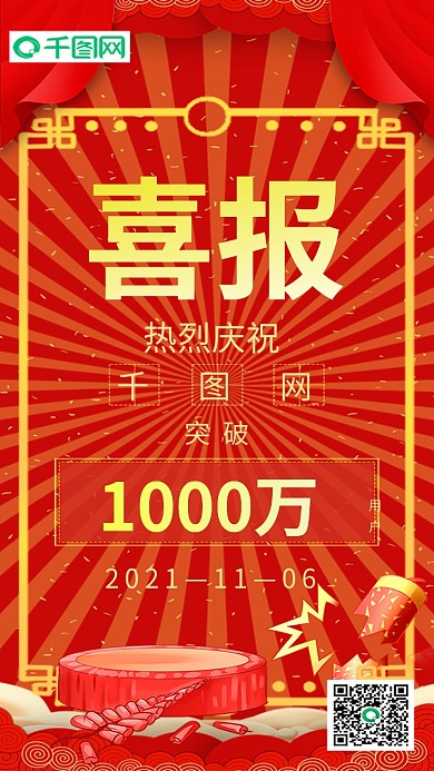 网站突破人数庆祝喜报