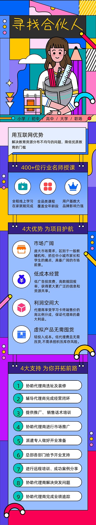 孟菲斯教育培寻找教育合伙人文章长图