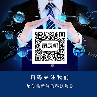 科技消息商务大气方形二维码