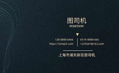 大气炫光质感科技公司名片