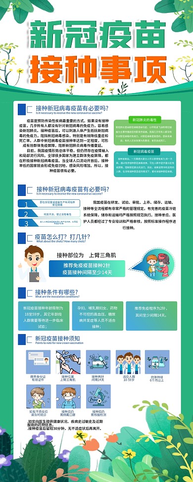 新型冠状病毒疫苗接种展架