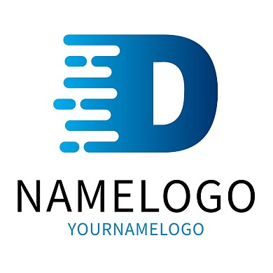 蓝色字母DLOGO