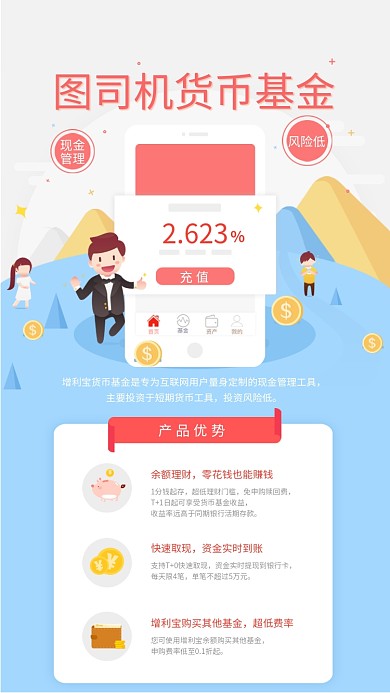 投资理财货币基金海报