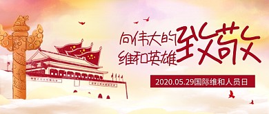 国际维和人员日党建公众号首图