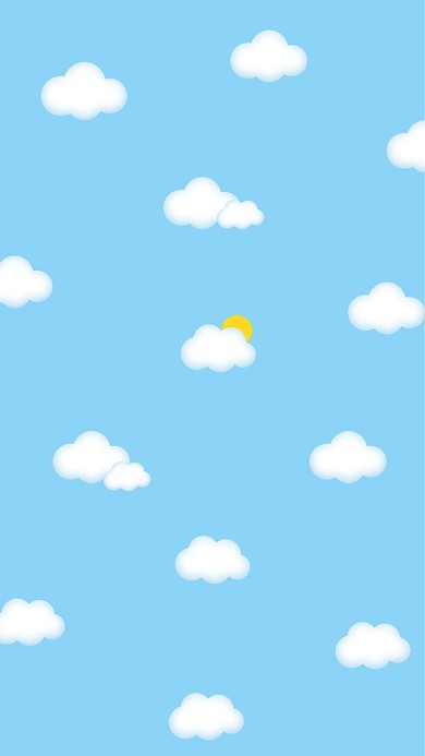 可爱云朵手机壁纸海报