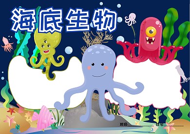 海洋地理手抄报版面设计