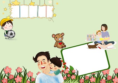 亲子时光漂亮手抄报版面设计