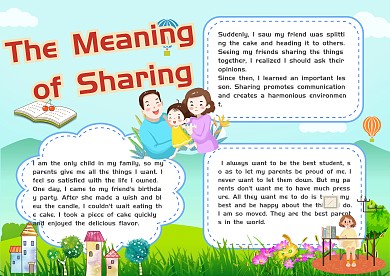 英文感恩分享手抄报