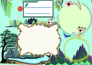 卡通成语造句手抄报版面设计