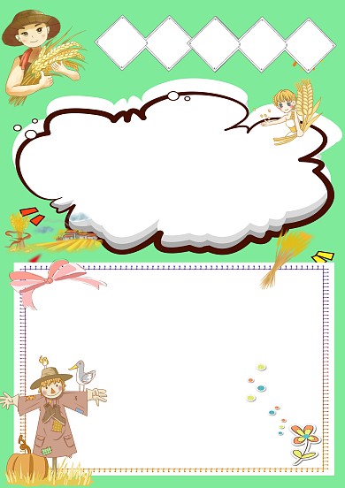 节气小满成品手抄报版面设计