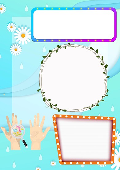 一起来洗手手抄报版面设计