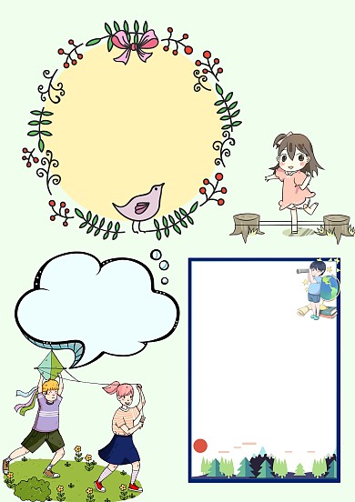 六一儿童节漂亮手抄报版面设计