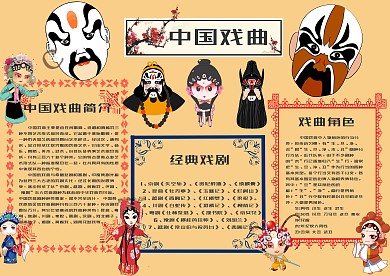戏曲手抄报