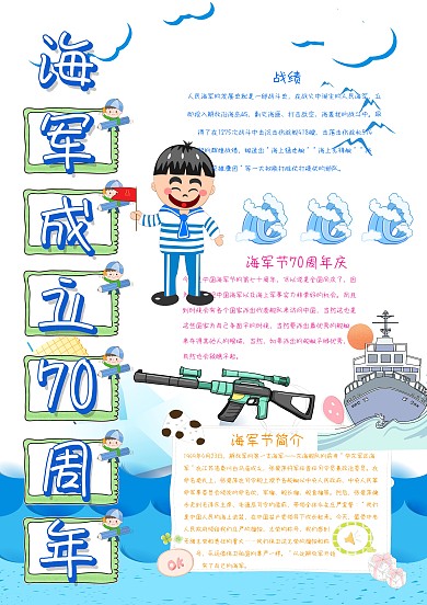 海军成立70周年