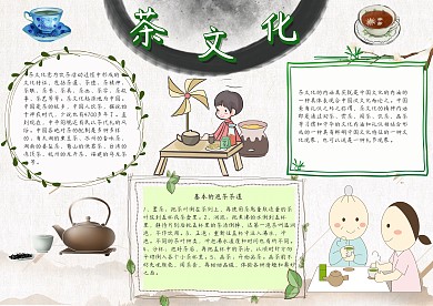 茶文化手抄报模板
