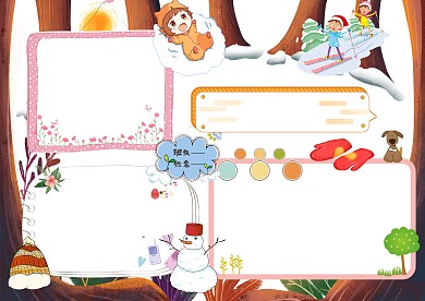 小学生春夏秋冬手抄报模板版面设计