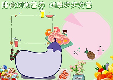 膳食均衡营养手抄报版面设计模板
