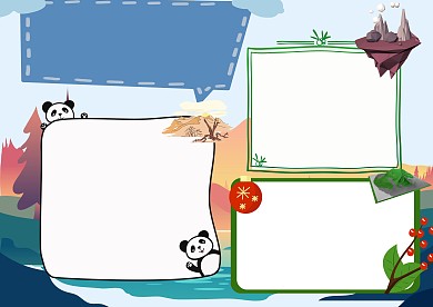 小学生世界地形手抄报模板版面设计