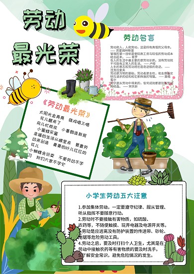 五一劳动节手抄报