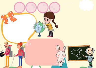 黄色世界地形知多少小报手抄报版面设计