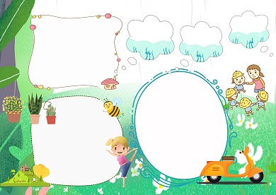 小学生低碳环保手抄报模板版面设计
