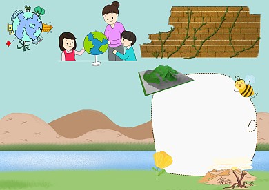 小学生世界地形手抄报模板版面设计