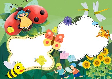 绿色卡通观察植物手抄报版面设计