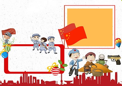 红色战争与和平手抄报版面设计