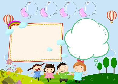 手拉手好朋友小学生版面设计