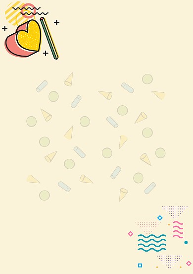 孟菲斯现代风信纸