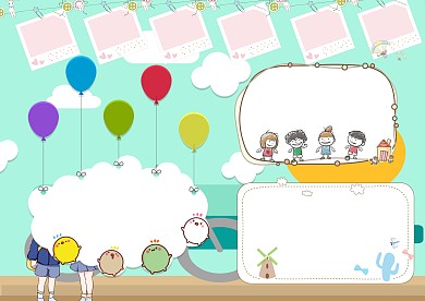 卡通校园文明手抄报版面设计