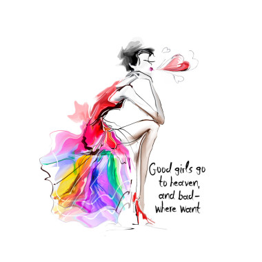 漂亮女孩的時尚圖片