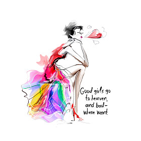 漂亮女孩的时尚图片