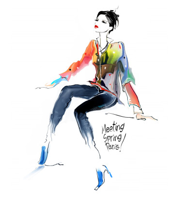 漂亮女孩的时尚照片