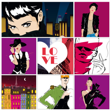 現(xiàn)代少女 grunge 背景