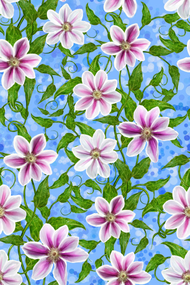 花卉圖案無縫白色花香圖片