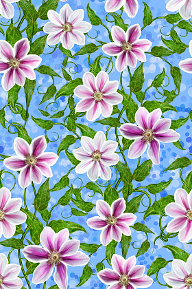 花卉图案无缝白色花香图片