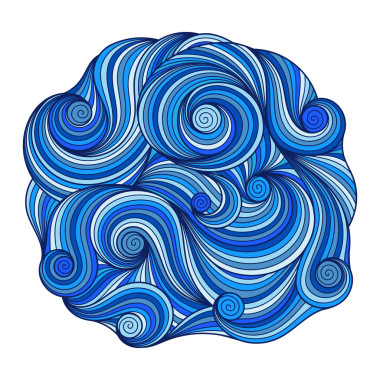 Asian ethnic  retro doodle background pattern circle . 